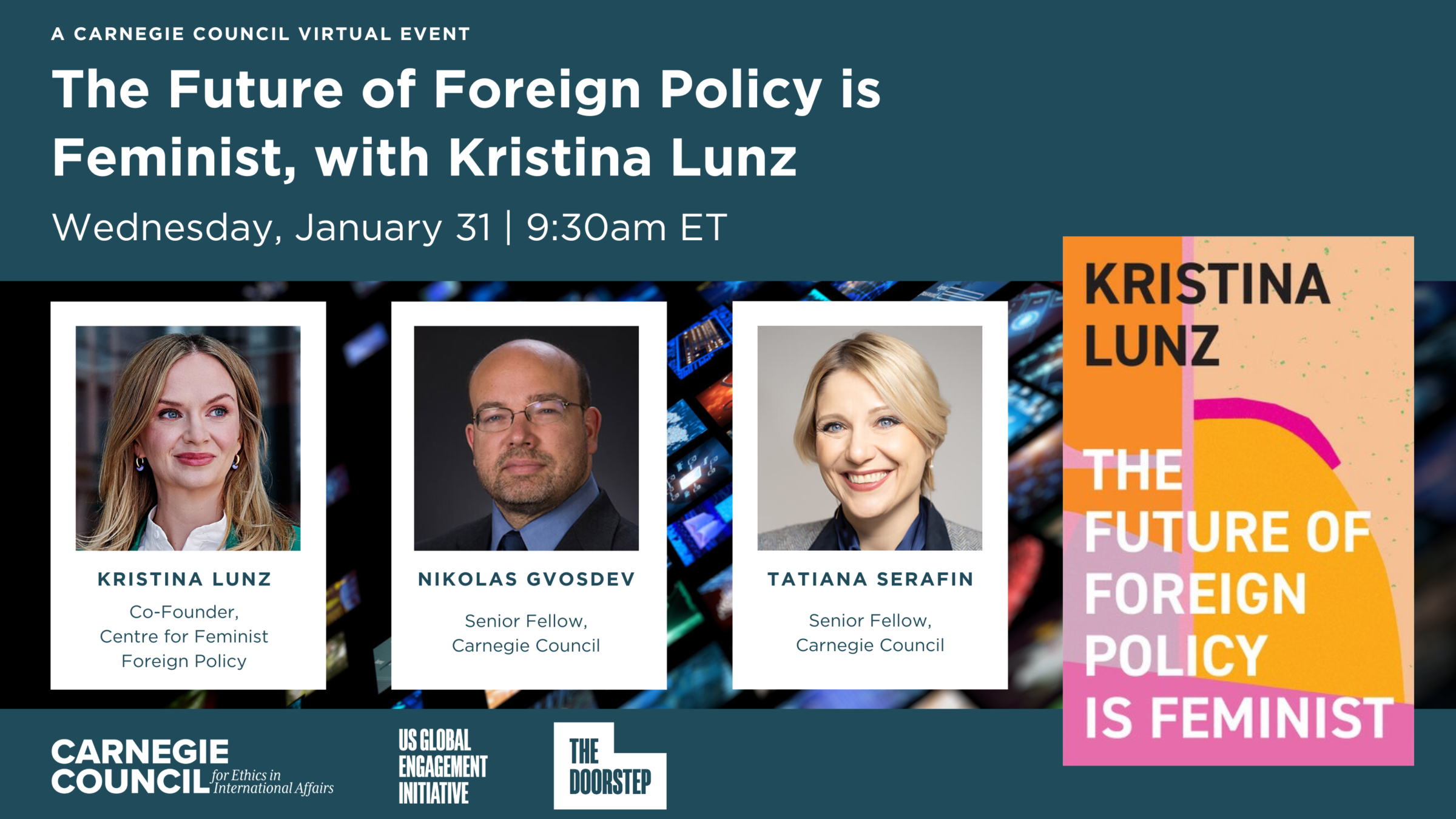 The Doorstep | The Future of Foreign Policy is Feminist, with Kristina Lunz  | Carnegie Council for Ethics in International Affairs