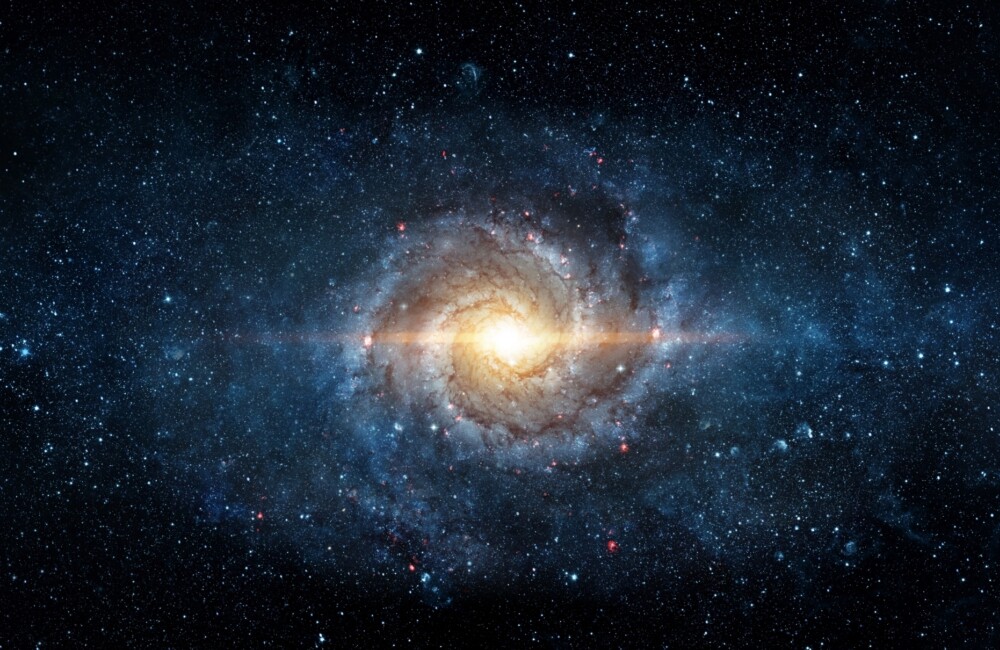 Space scene with stars in the galaxy.