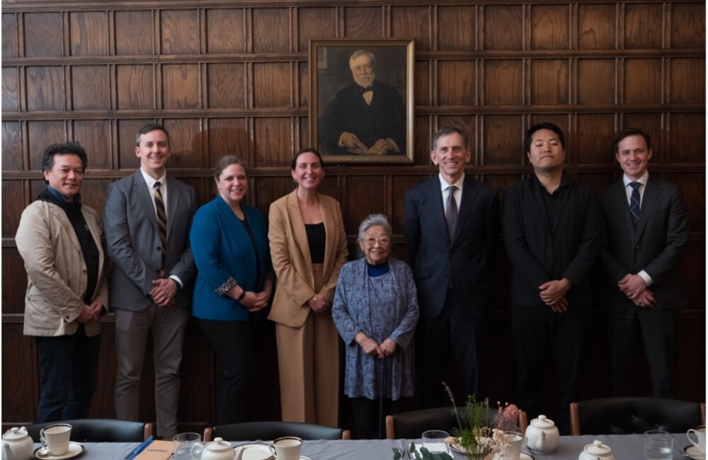 Koko Kondo visits Carnegie Council, April 2026. CREDIT: Jay Sheets.