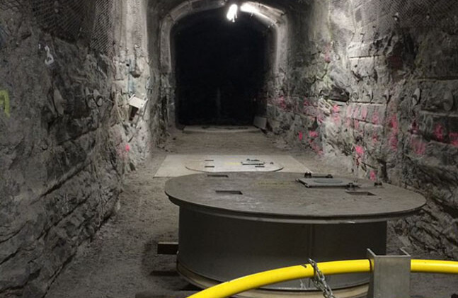Pilot cave at the Onkalo spent nuclear fuel repository in Finland, the first such respository in the world. Photo via <a href="http://en.wikipedia.org/wiki/Onkalo_spent_nuclear_fuel_repository#mediaviewer/File:Onkalo_2.jpg">Wikipedia</a>