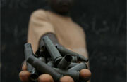 Child soldier in Central African Republic, <br>where Chadian rebels operate across <br>borders. Credits: Pierre Holtz, UNICEF, <br><a href="http://hdptcar.net/">hdptcar.net</a> (<a href="http://creativecommons.org/licenses/by-sa/2.0/deed.en">CC</a>).