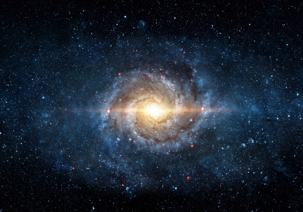 Space scene with stars in the galaxy.