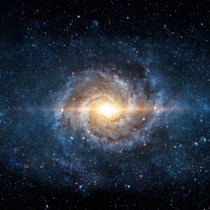 Space scene with stars in the galaxy.