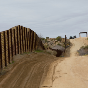 Muro fronterizo entre California y México.