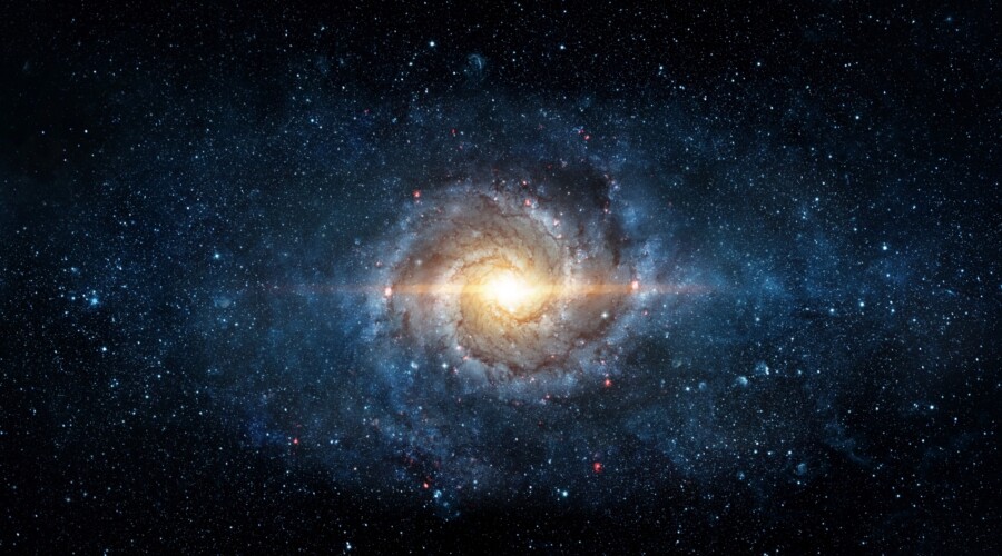 Space scene with stars in the galaxy.