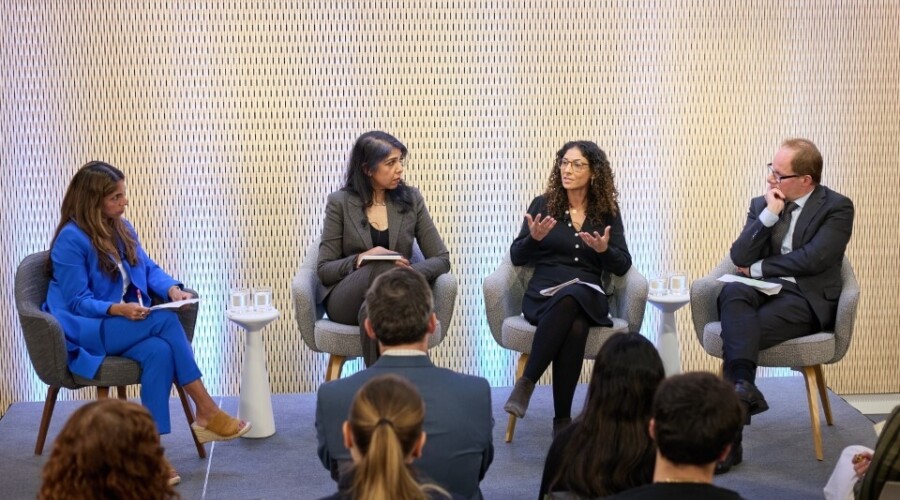 Left to right: Melissa Mahtani, Anjali Dayal, Nadia Daar, Aurelien Buffler.