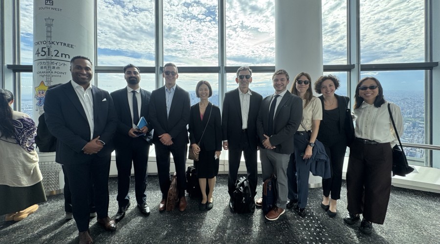 Uehiro-Carnegie Delegation at the Tokyo Skytree: CREDIT: Brian Mateo.