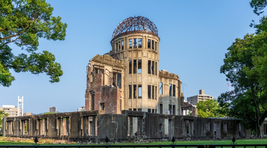 Atomic Bomb Dome in Hiroshima Peace Memorial . CREDIT: Shutterstock.com/