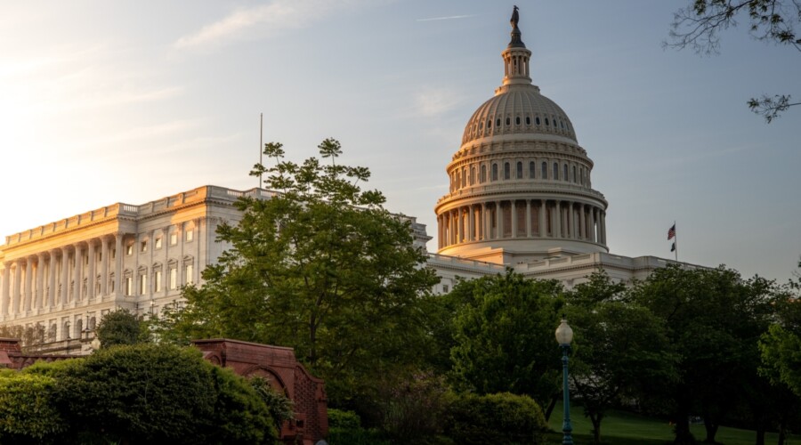 United States Capitol at sunrise. CREDIT: Andy Feliciotti/Unsplash.