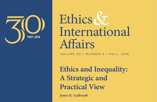 Éthique et affaires internationales" Numéro d'automne 2016