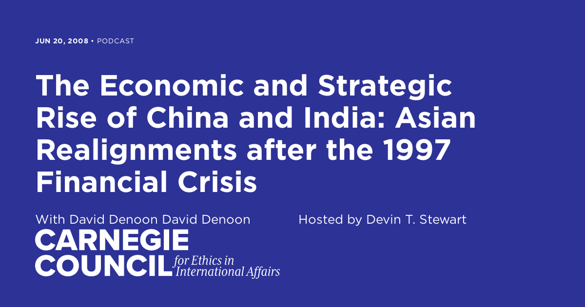 The Economic and Strategic Rise of China and India: Asian Realignments ...