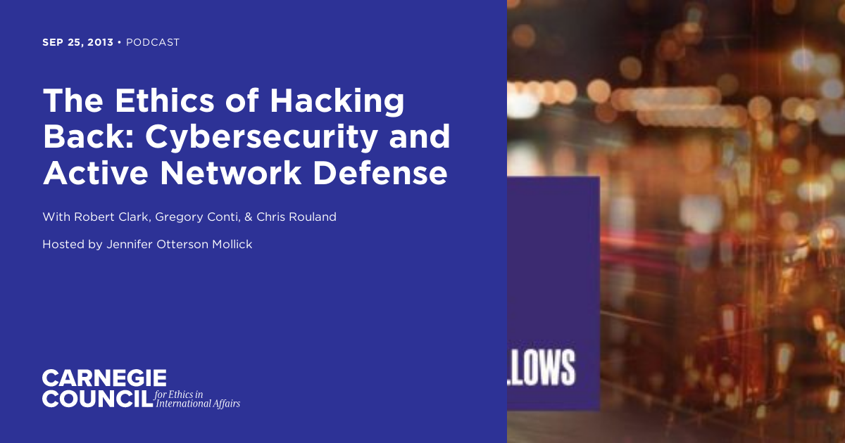 The Ethics of Hacking Back: Cybersecurity and Active Network Defense ...