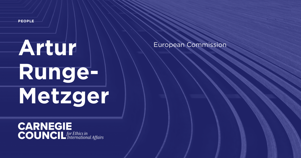 Artur Runge-Metzger | Carnegie Council on Ethics in International Affairs