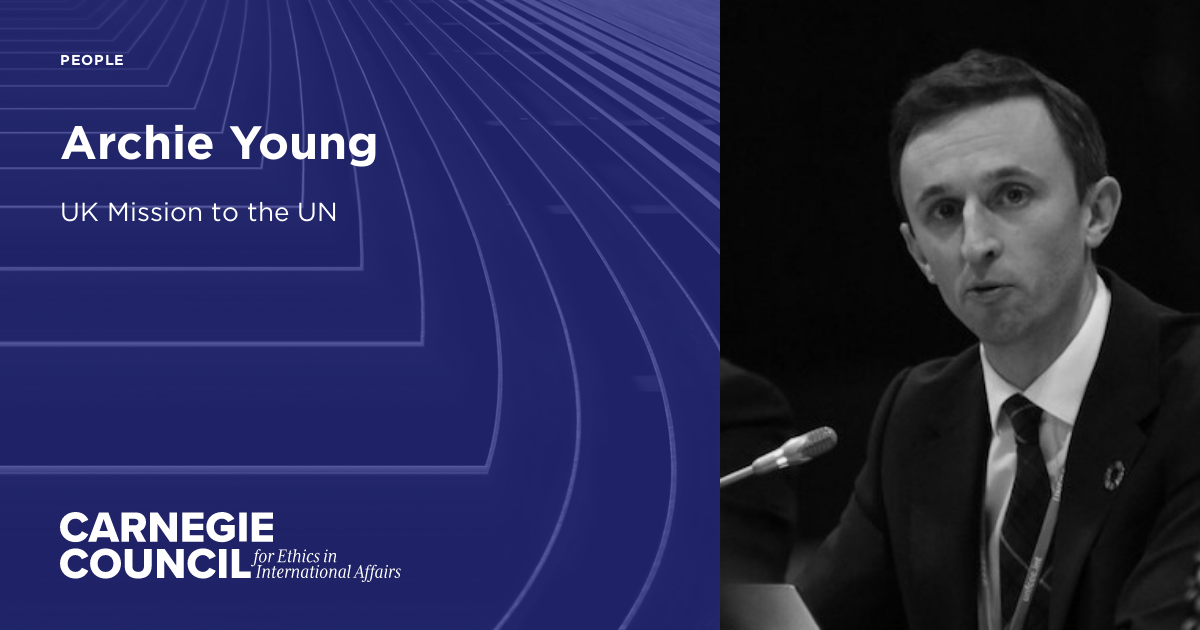 Archie Young | Carnegie Council for Ethics in International Affairs